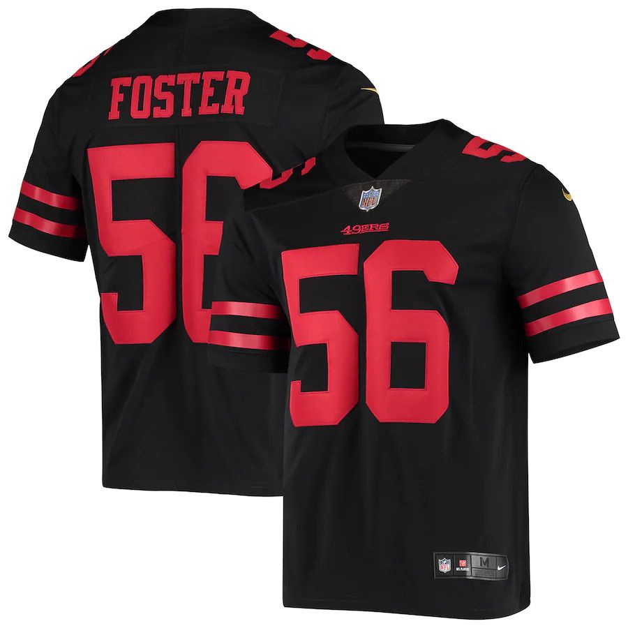 Men San Francisco 49ers 56 Reuben Foster Nike Black Vapor Limited Player NFL Jersey